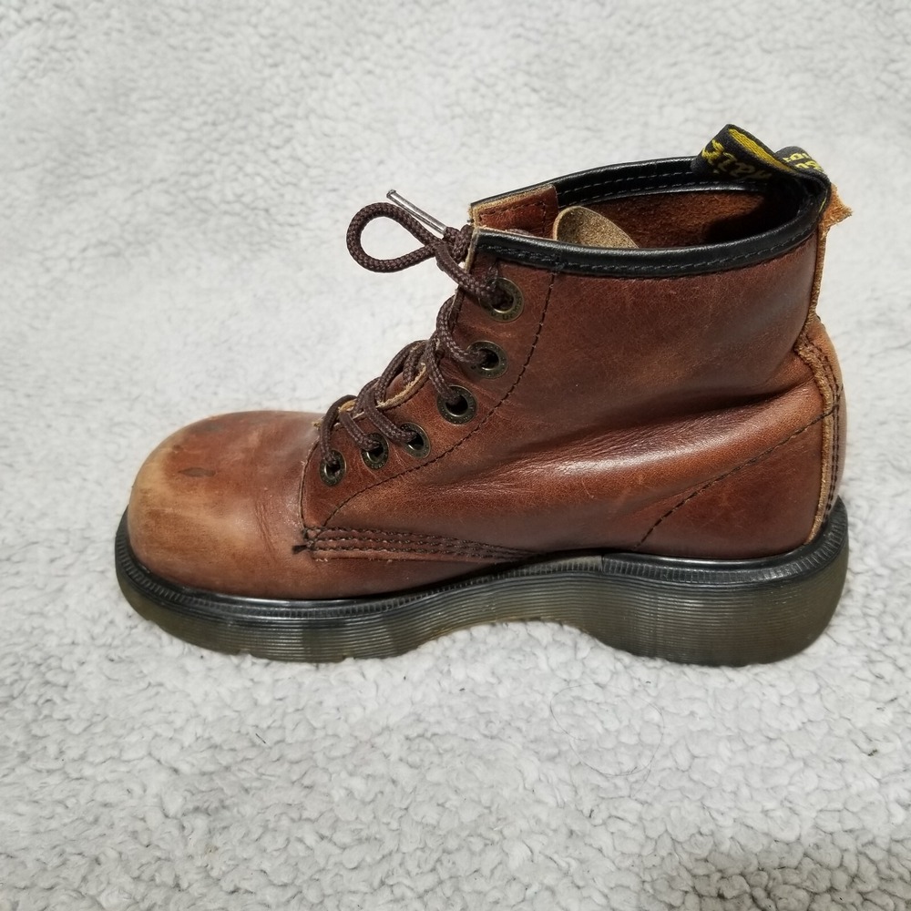 Vintage Dr Martens 8433 Club Sole Made in England 6 Hole Brown Boots Size 4 - Picture 10 of 16